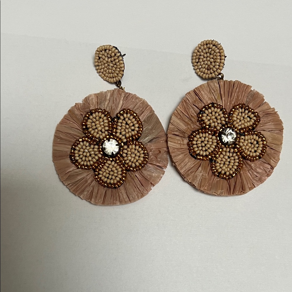 Floral Beaded Earrings
